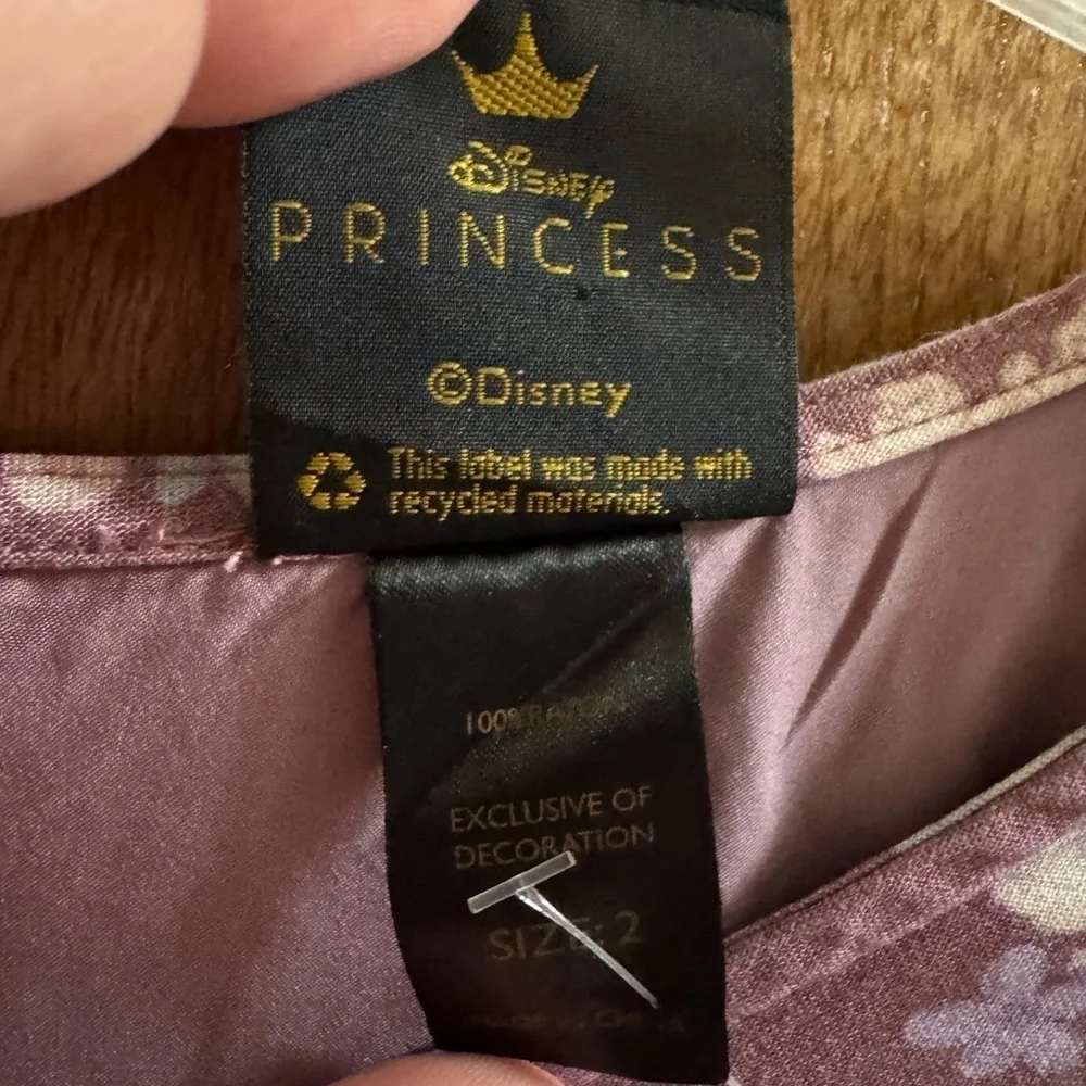 Her Universe Disney Princess Floral Sidekicks Allover Print Dress Purple Size 2